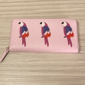 NWT Kate Spade Large Wallet Flock Party
